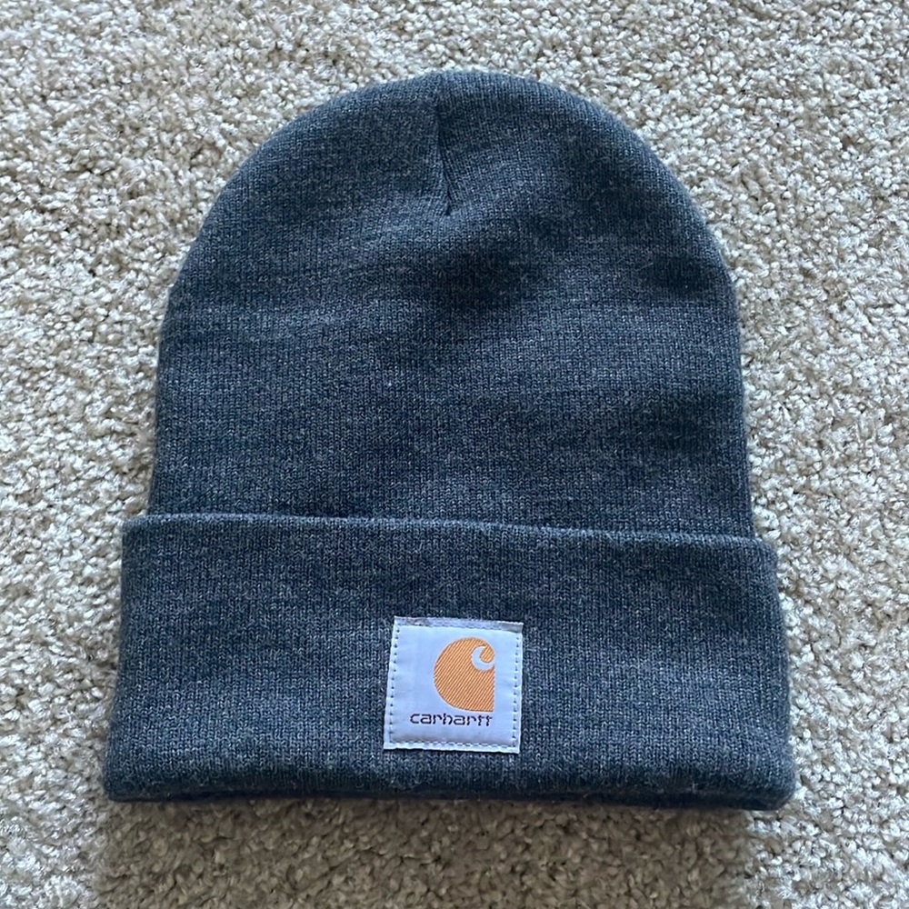 Carhartt gray beanie OS